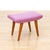 Wood Mid Century Vanity Stool Attributed to Alfred Cox For Sale - Image 7 of 9