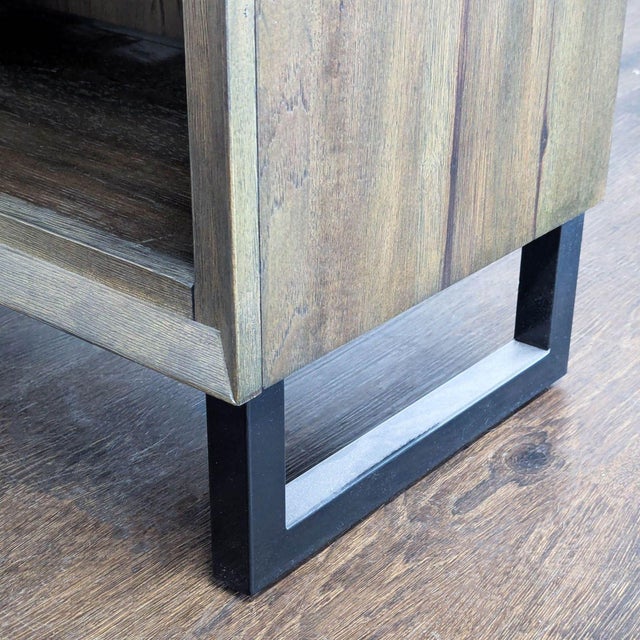 Aspen Home Harper Tall Wooden Bookshelf With 5 Shelves and Metal Legs For Sale - Image 9 of 9