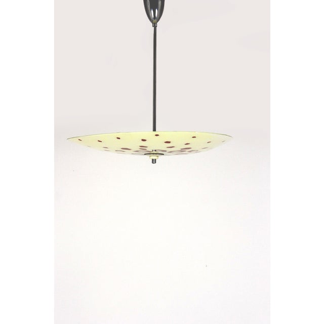 Large Vintage Czechoslovakian Opaline Glass Pendant Lights, 1970s, Set of 2 For Sale - Image 17 of 18