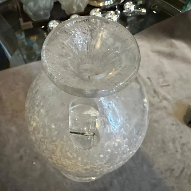 1970s Scavo Murano Glass Tall Amphora Vase by Seguso For Sale - Image 12 of 14