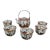 Mid 20th Century Japanese Mid-Century Tea Set - Set of 6 For Sale