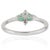 Not Yet Made - Made To Order Carat&Her Emerald & Diamond Wing Engagement Ring in Sterling Silver, Size 7 For Sale - Image 5 of 13