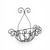 Vintage Wrought Iron Scrolled Wall Pocket Planter For Sale In Charlotte - Image 6 of 17