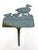 Vintage Cast Iron Patina Metal Duck Crossing Stake Sign For Sale - Image 4 of 4