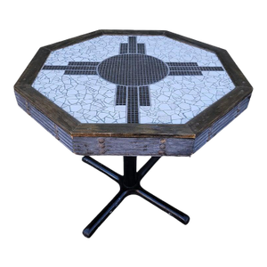 1940s New Mexico Tile / Pedestal Table
