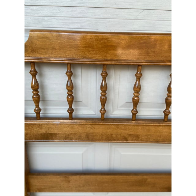 1980s Ethan Allen Heirloom Nutmeg Maple Queen Headboard Chairish