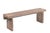 Indian Carved Front Rustic Teakwood Bench For Sale - Image 4 of 4