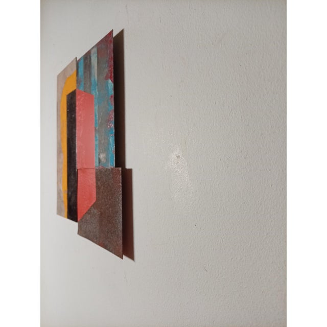 Contemporary Abstract Rust, Tempera, Aerosol on Metal "N 40" by Andre Debono For Sale - Image 4 of 8