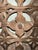 Wood Antique Window Panel in Stylized Dogwood Designs For Sale - Image 7 of 16