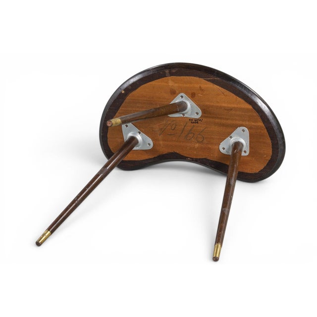 Model 166 Kidney Side Table With Rosewood Inlay by Björkås Möbelfabrik For Sale In San Francisco - Image 6 of 8