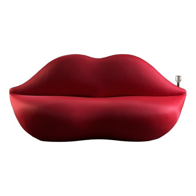 Bocca Sofa in Red Fabric by Studio 65 for Gufram, 1986 For Sale