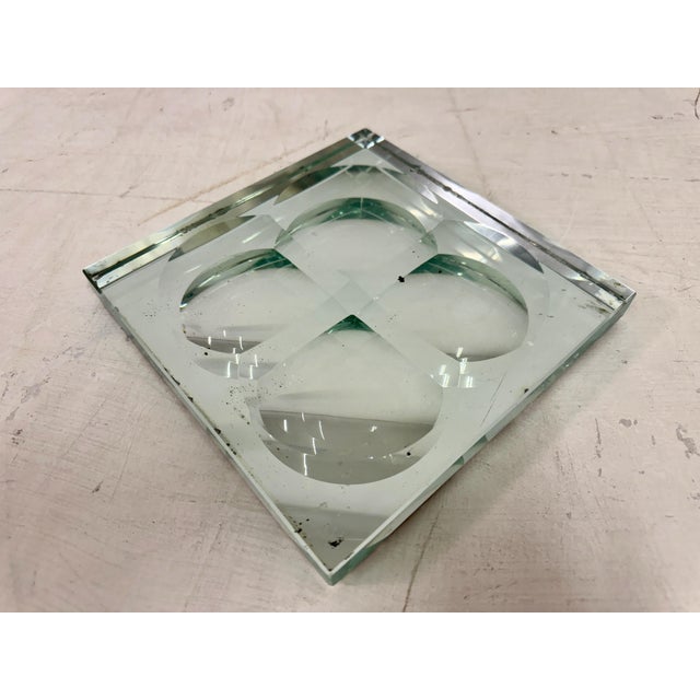 Vintage Italian Square Crystal Dish, 1950s For Sale - Image 3 of 10
