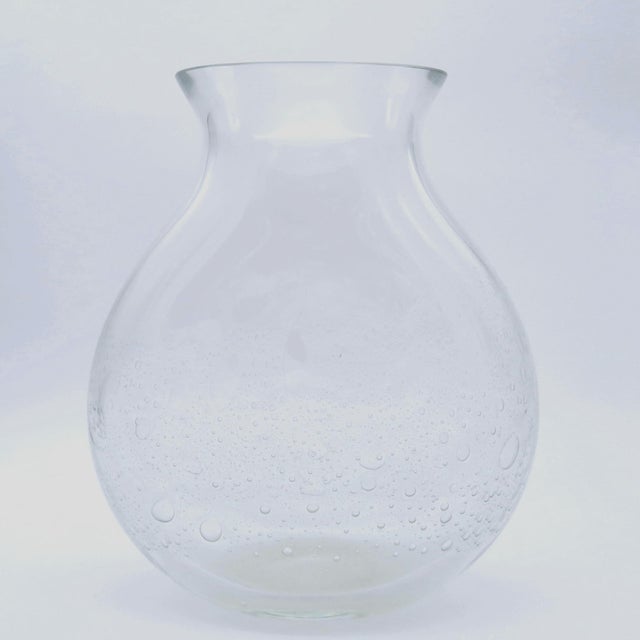 Mid-Century Modern Vintage Eisch Glass Vase For Sale - Image 3 of 4