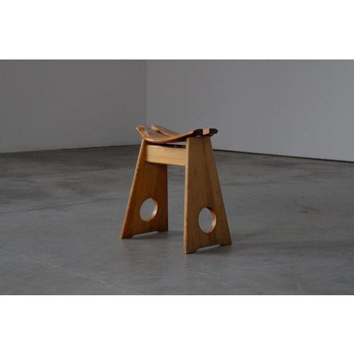 Pine Stool by Gilbert Marklund, Sweden, 1970s For Sale - Image 4 of 9