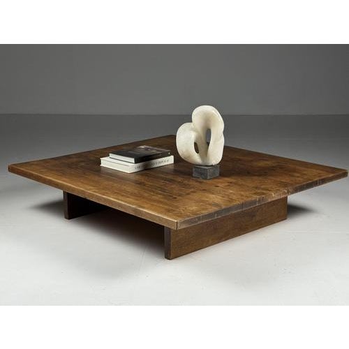 Oak Coffee Table, 1980s For Sale - Image 11 of 14