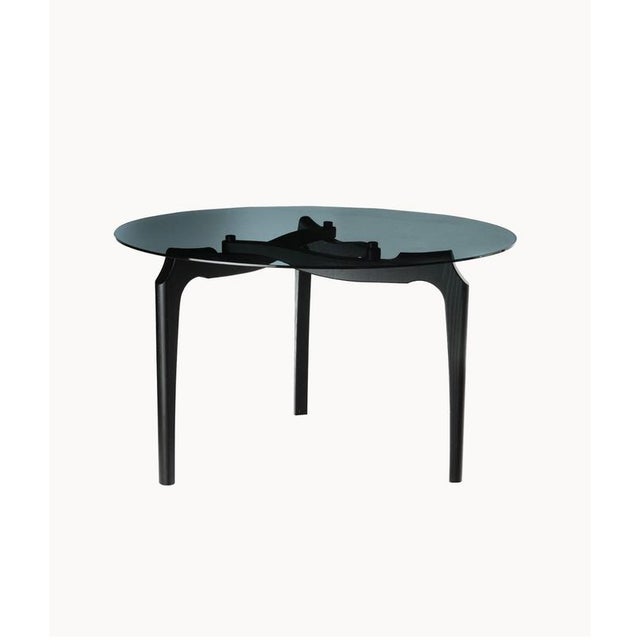 Oscar Tusquets Blanca Round Dinning Table " Carlina " For Bd Barcelona . Bordering the surreal behind the glass. The...