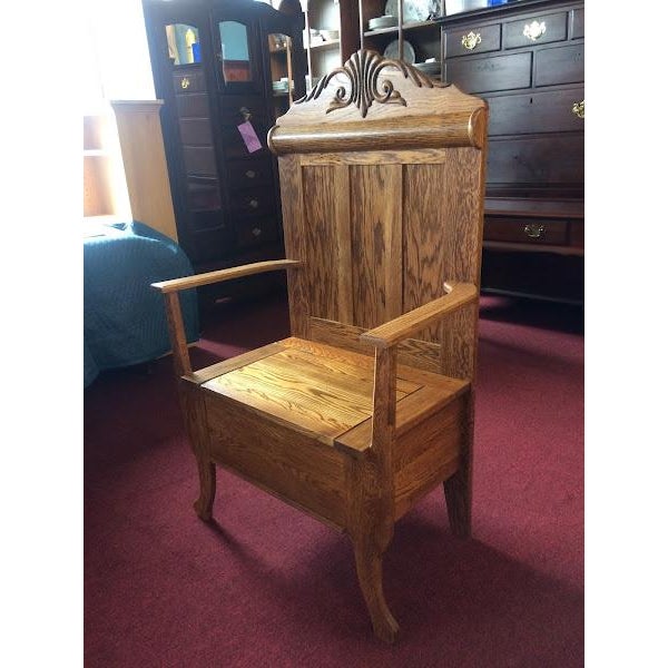 Antique Hall Bench, Storage Bench | Chairish