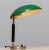 Forest Green Green and Metal Table Lamp attributed to Harald Notini for Arvid Böhlmarks, 1930s For Sale - Image 8 of 11