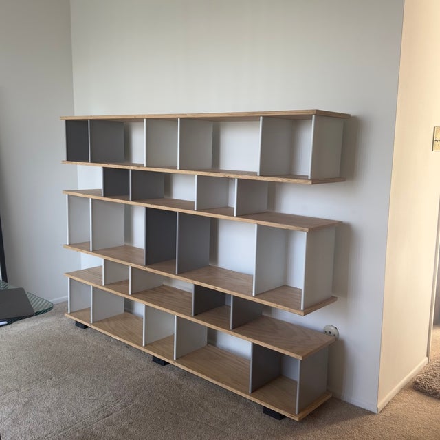 2000 - 2009 French Modernist Shelving Unit For Sale - Image 5 of 6