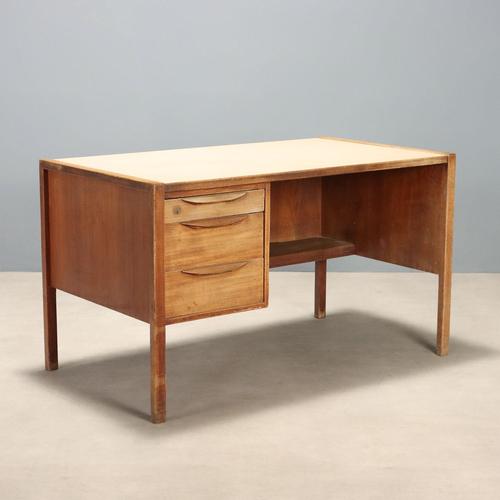 Wooden Desk with Drawers, 1960s For Sale - Image 10 of 10