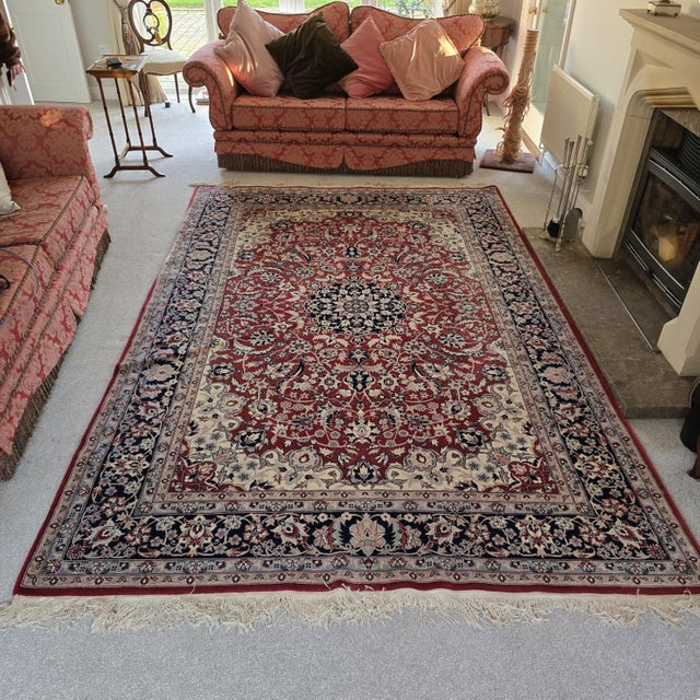 Large Rug in Wool, 1920s For Sale - Image 3 of 13