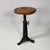 Italian industrial round stool in cast iron and wood, 1930s Stool with round wooden seat. The seat is adjustable in...