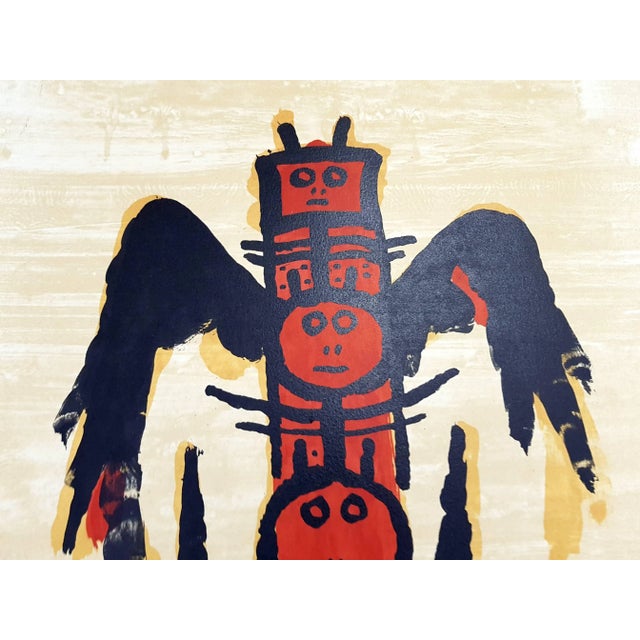 Wifredo Lam - Original Handsigned Lithograph -El ultimo viaje del buque fantasma 1976 For Sale - Image 6 of 7