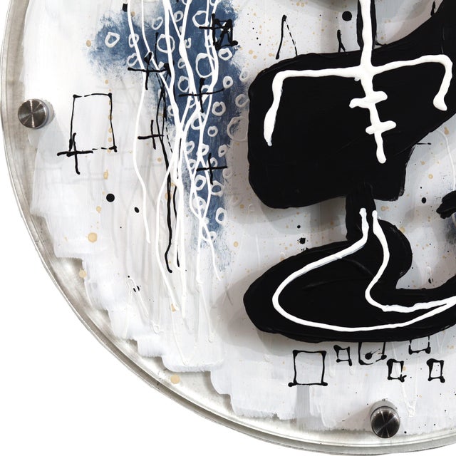 EchoLayer: Quantum Family - Abstract Expressionist Figurative Layered Original Artwork by Soren Grau For Sale - Image 4 of 9