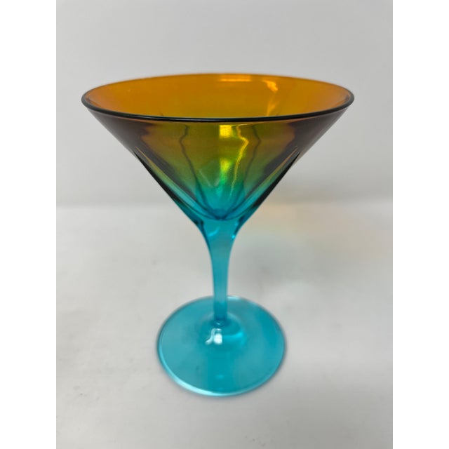Venetian Martini Glasses For Sale - Image 4 of 5