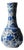 Handmade Ceramic “Gonca” Vase (25cm) – Classic Blue & White Floral Pattern – Traditional Ottoman Home Decor For Sale
