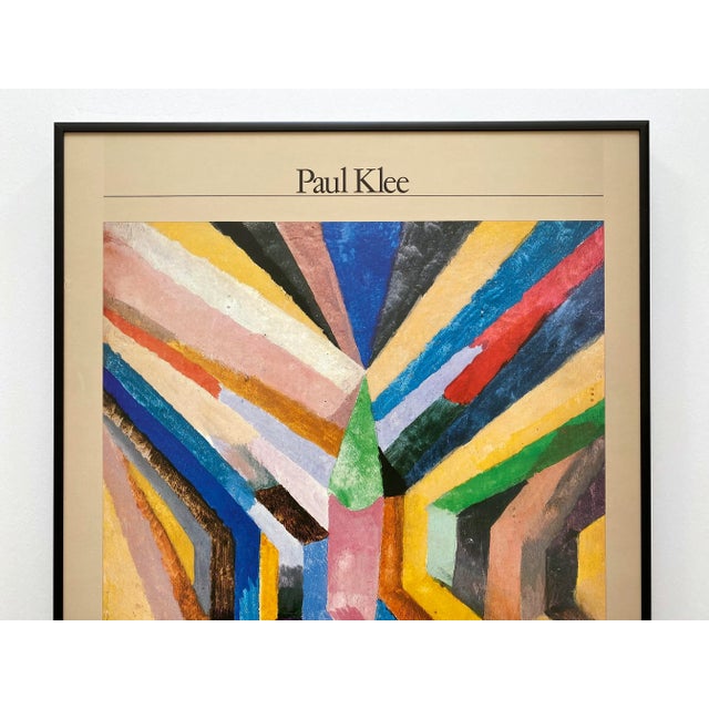 Paul Klee Vintage 1981 Modernist Lithograph Print Framed