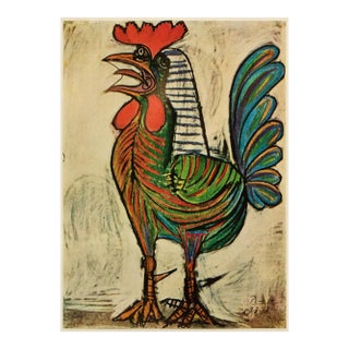 Circa 1969 After Pablo Picasso "Cock" Full Color Print From Italy For Sale