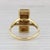 Mid 20th Century Italian Vibrant Blue Enamel Diamond Ring 18k Yellow Gold Size 6.75 For Sale - Image 4 of 7