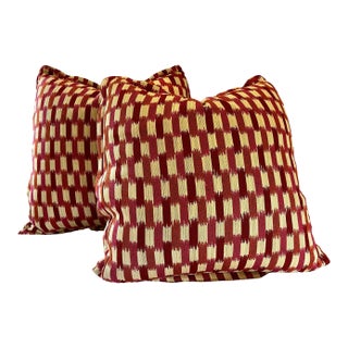 Pair of Cowtan & Tout Manuel Canovas Decorative Pillows For Sale