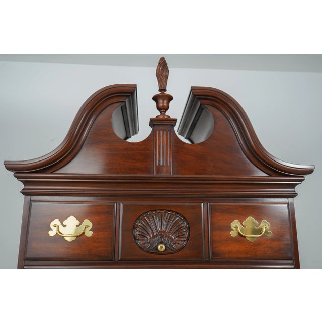 Henkel Harris Henkel Harris 3 Piece Mahogany Queen Anne Highboy For Sale - Image 4 of 13