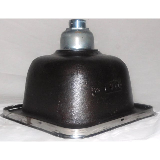 1983 Vintage Kohler Sequoia (Red) Cast Iron & Porcelain Kitchen Prep Sink For Sale - Image 11 of 13