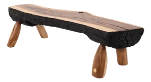 Live Edge Walnut Bench by Logniture
