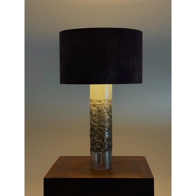 Brutalist Table Lamp attributed to Willy Luyckx, 1960s For Sale - Image 6 of 14