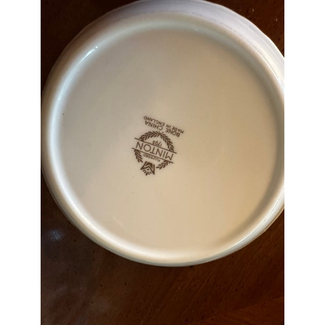 1970s Vintage Minton England "Marlow" Pattern Set of 3 Coasters #.75 For Sale - Image 5 of 11