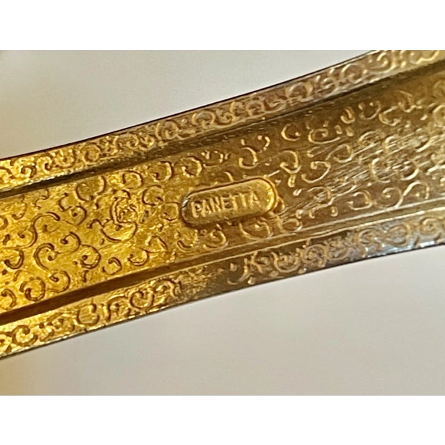 1980s 1980s Panetta Black Enamel and Crystal Cuff For Sale - Image 5 of 5