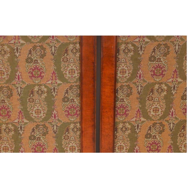Antique Wood Four-Panel Dressing Screen / Room Divider For Sale - Image 4 of 4