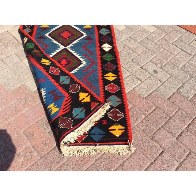 Vintage Turkish Kilim Rug - 33" X 50" For Sale - Image 9 of 10