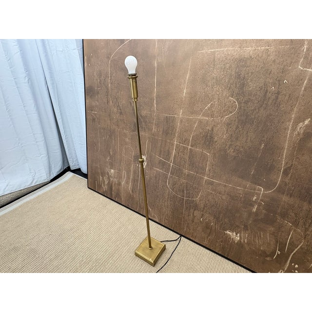 Rh Pyramid Telescoping Floor Lamp Vintage Brass | Adjustable Height | Cast Zinc & Steel For Sale - Image 14 of 18