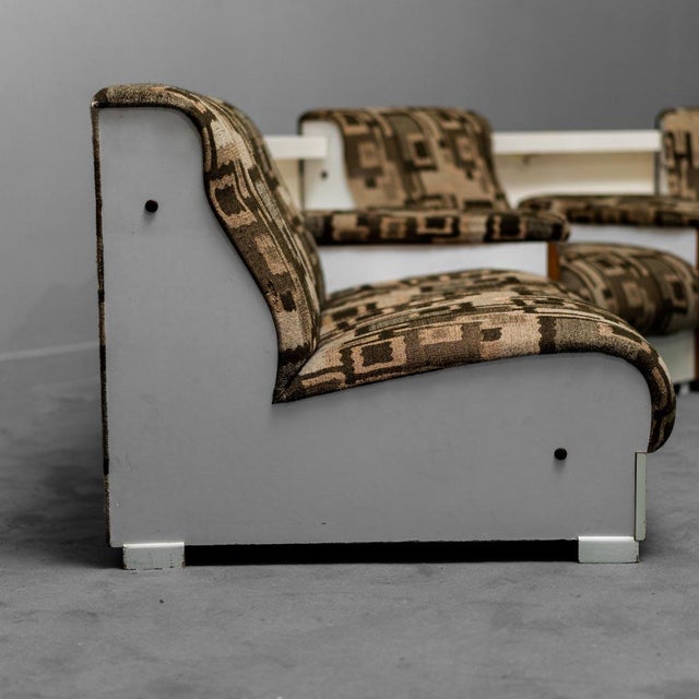 Vintage 5 -Seater Modular Sofa Fabric 1970s, Set of 7 For Sale - Image 4 of 16