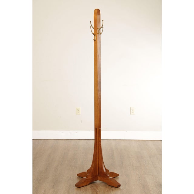 Stickley Mission Collection Oak Single Costumer Coat or Hat Rack | Chairish