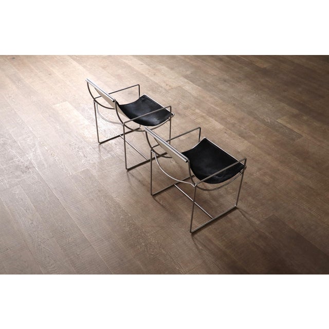 Filo Lounge Chairs Model 203 by Odile Mir for Prisunic, France 1971, Set of 2 For Sale - Image 4 of 18