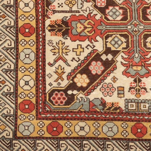 Shirvan Rug in Wool For Sale - Image 5 of 8