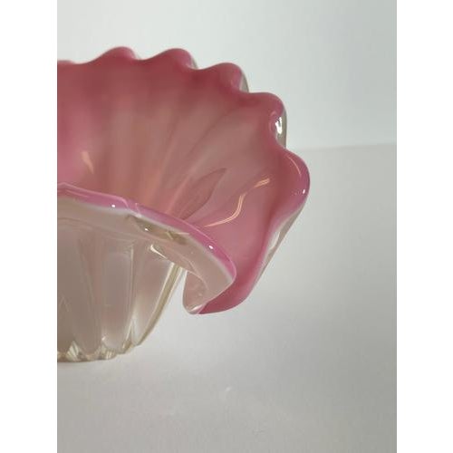 Pink Alabastro Murano Glass Clam Shell Bowl from Seguso, Italy, 1960s For Sale - Image 4 of 11