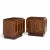 Tobago Brutalist Mid Century Walnut Nightstands - Pair Each nightstand measures: 26 wide x 18 deep x 25 inches high When...