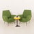 A pair of italian lounge chairs designed most likely by gigi radice and made by minotti in the 1960s. These armchairs,...